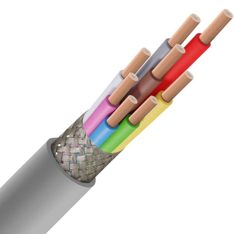 SPECIALE KABEL LIYCY PVC afgeschermd grijs DIN 47100 Cca s3d2a3 8X0