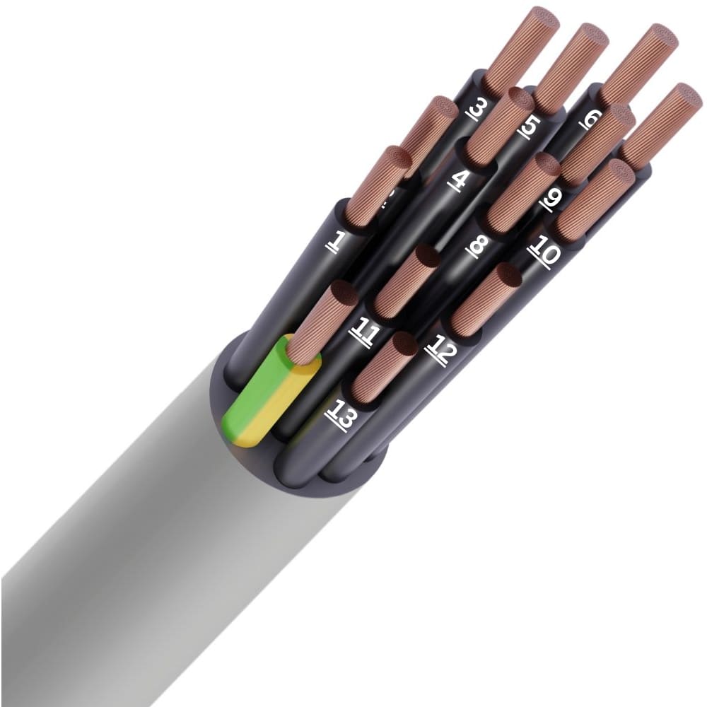 SPECIALE KABEL LIYY PVC grijs genummerd Cca s3d2a3 14G1