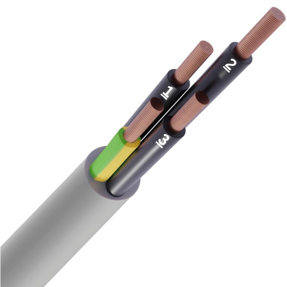 SPECIALE KABEL LIYY PVC grijs genummerd Cca s3d2a3 4G6mm² LIYY4X6-JZ-CCA B 1000