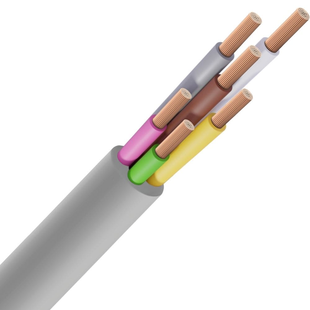SPECIALE KABEL LIYY PVC grijs DIN 47100 Cca s3d2a3 6X0