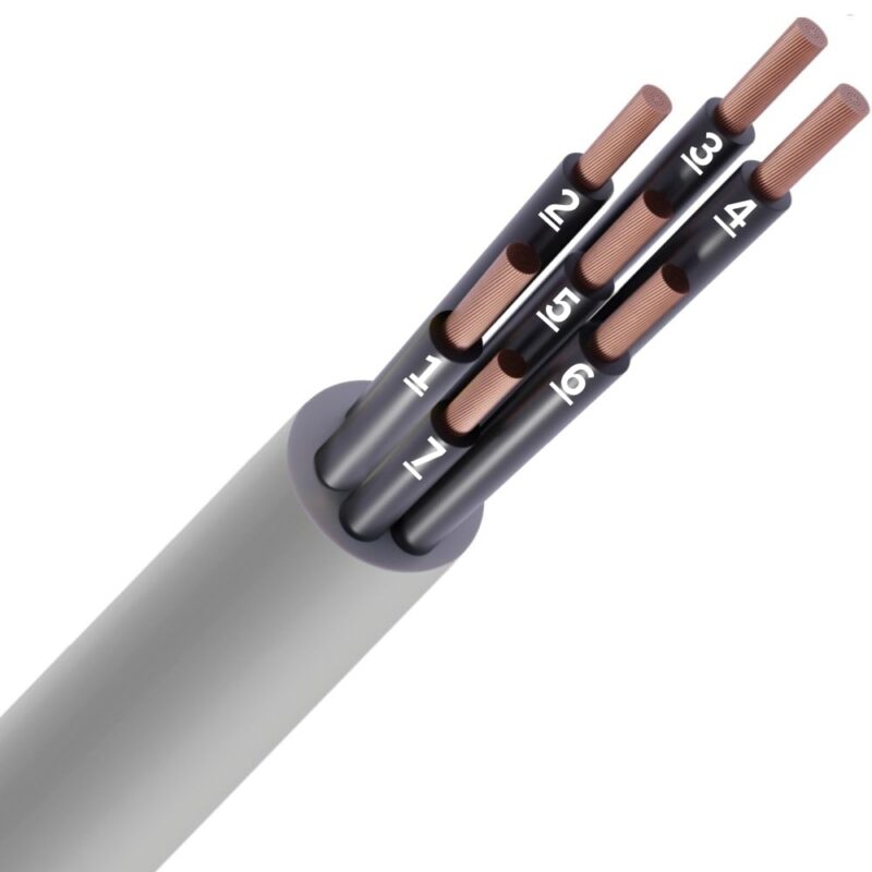 SPECIALE KABEL LIYY PVC grijs genummerd Cca s3d2a3 7X1