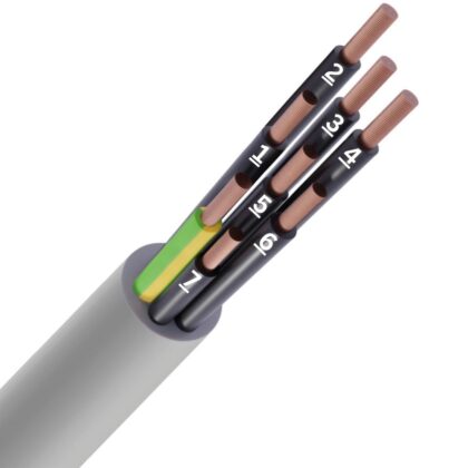 SPECIALE KABEL LIYY PVC grijs genummerd Cca s3d2a3 8G1mm² LIYY8X1-JZ-CCA B 1000