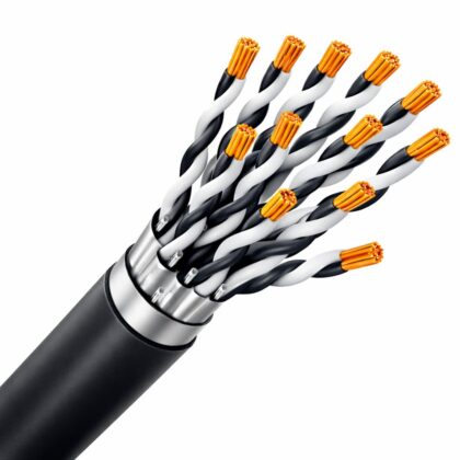 SPECIALE KABEL RE-2Y(St)Y-PiMF afscherming paar/globaal PE/PVC Cca s3d2a3 zwart 12P1