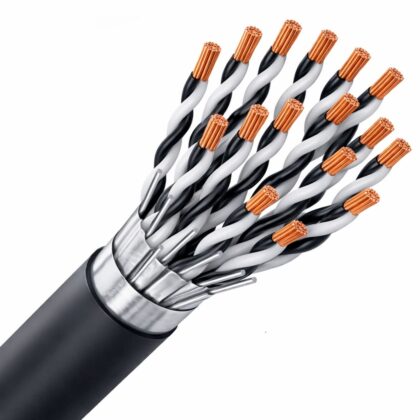 SPECIALE KABEL RE-2Y(St)Y-PiMF afscherming paar/globaal PE/PVC Cca s3d2a3 zwart 16P1