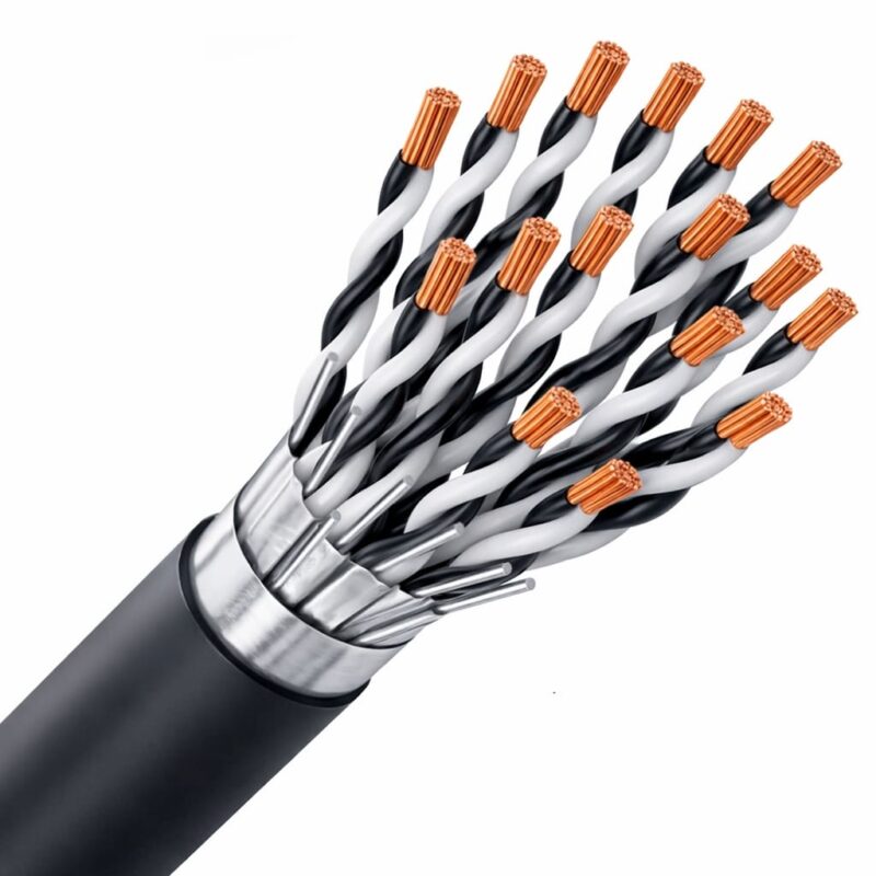 SPECIALE KABEL RE-2Y(St)Y-PiMF afscherming paar/globaal PE/PVC Cca s3d2a3 zwart 16P1