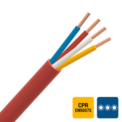 SPECIALE KABEL SVV signalisatiekabel PVC binnen 150V Cca s3d2a3 rood 2X0