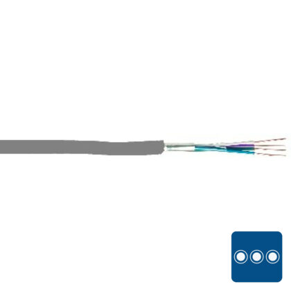 SPECIALE KABEL TVVF telefonie PVC globaal afgeschermd binnen 150V F2 grijs 4X2X0