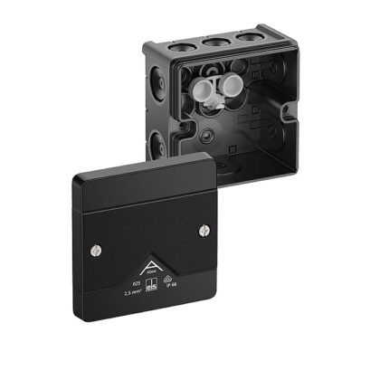 SPELSBERG Abox 025-L/w - Aftakdoos IP66/IK07 zwart leeg 2