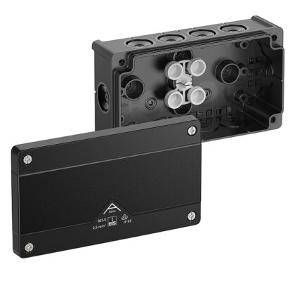SPELSBERG Abox 025/2-L/sw -Aftakdoos IP66/IK07 dubbele B zwart leeg 2