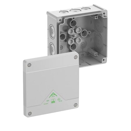 SPELSBERG Abox 060-L - Aftakdoos IP66/IK07 grijs leeg 6² L127 x B127 x H70 mm 80640001