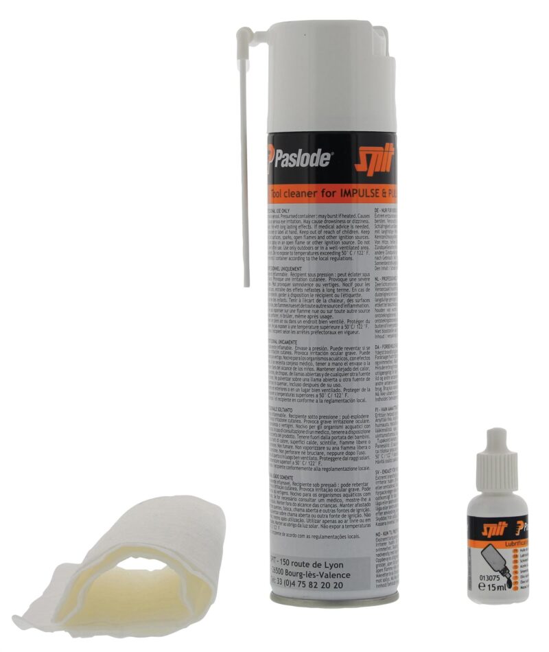 SPIT PASLODE CLEANING KIT PULSA / IMPULSE / STOCKADE (EXCL. FILTER & O-RING) 013690