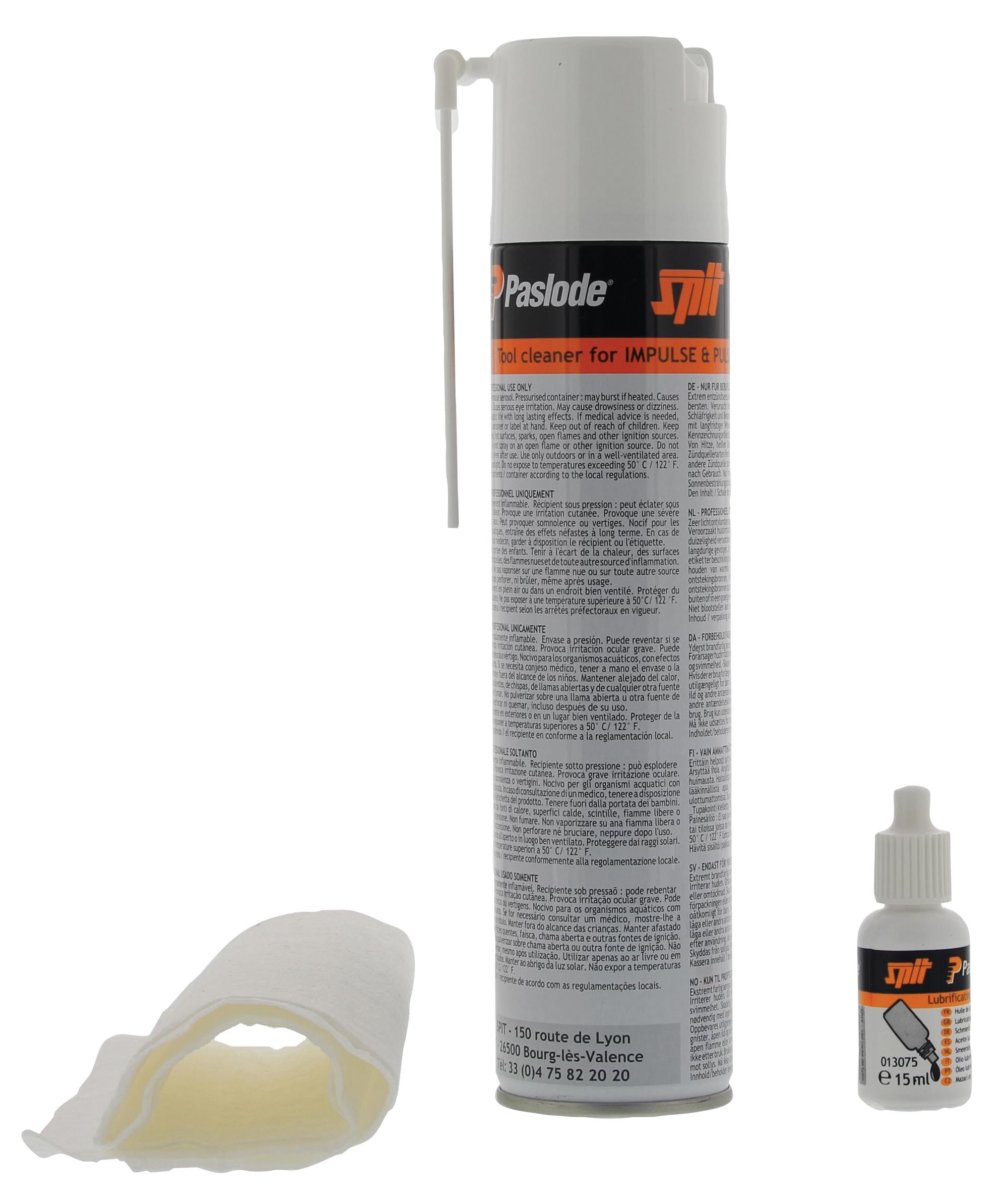 SPIT PASLODE CLEANING KIT PULSA / IMPULSE / STOCKADE (EXCL. FILTER & O-RING) 013690