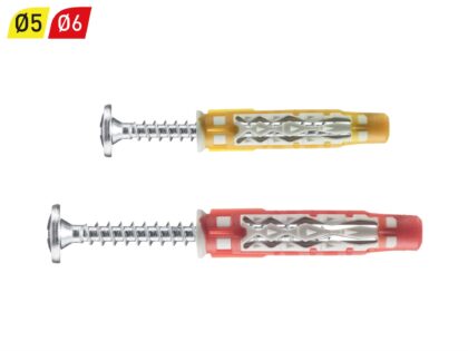 SPIT Universele pluggen ColorTech 5x30mm met schroef - 100 stuks 565190