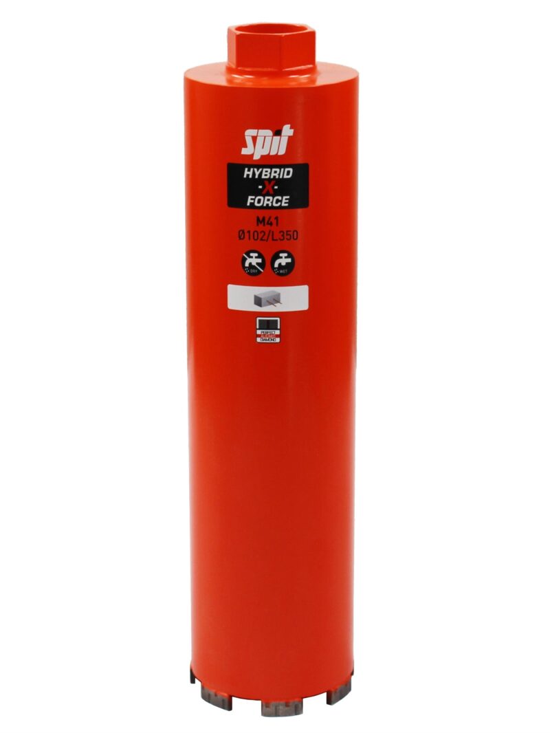 SPIT HYBRID-X-FORCE diamantboor M41 Ø 62mm x 350mm 654711
