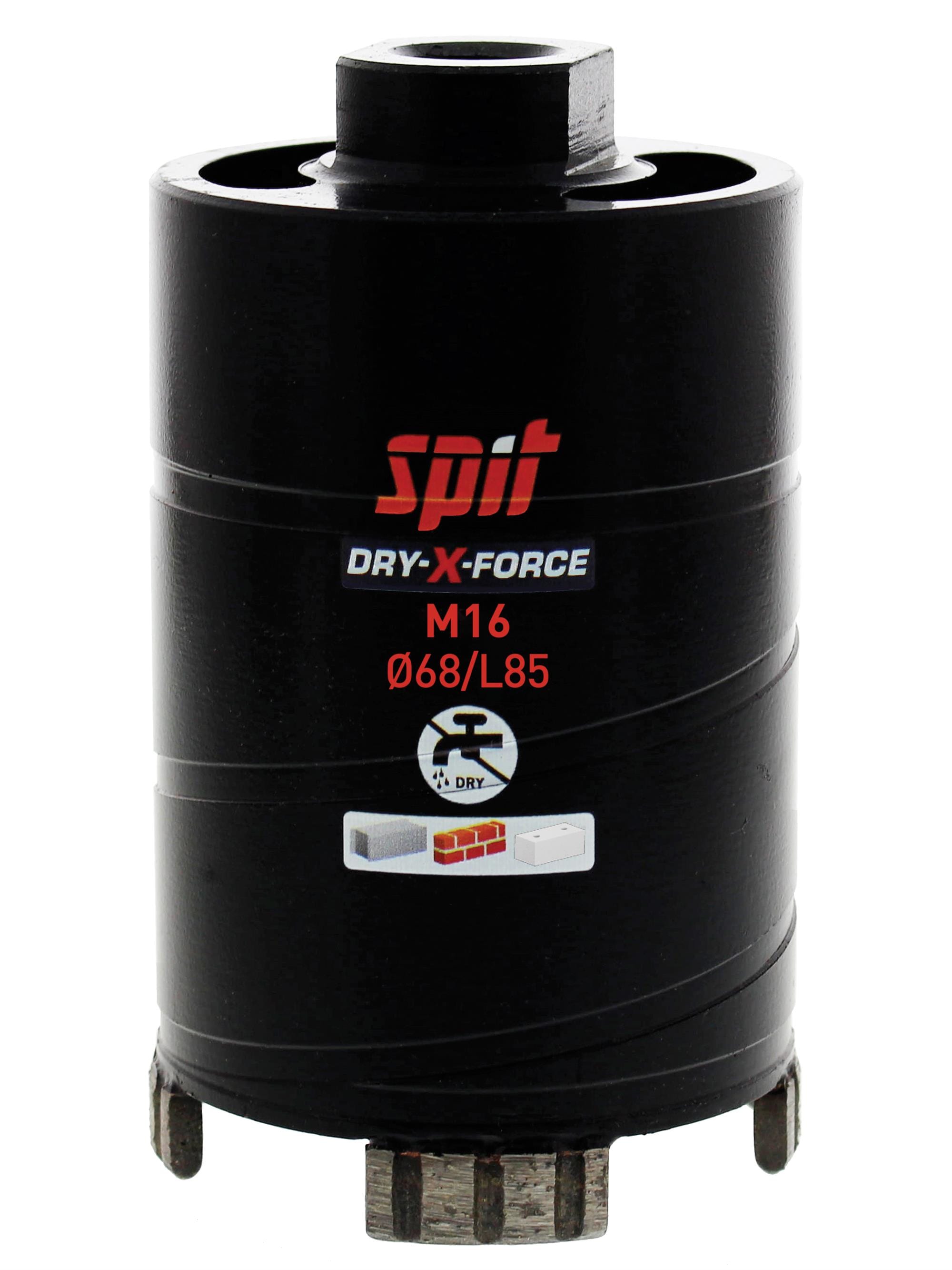 SPIT DRY-X-FORCE diamantboor M16 Ø 82mm x 85mm 654761