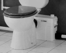 SFA Sanibroyeur Saniplus vergruizer voor toilet - met 3 aansluiting SPUPSTD
