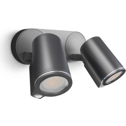 STEINEL Steinel buitenspot DUO sensor antraciet GU10 7