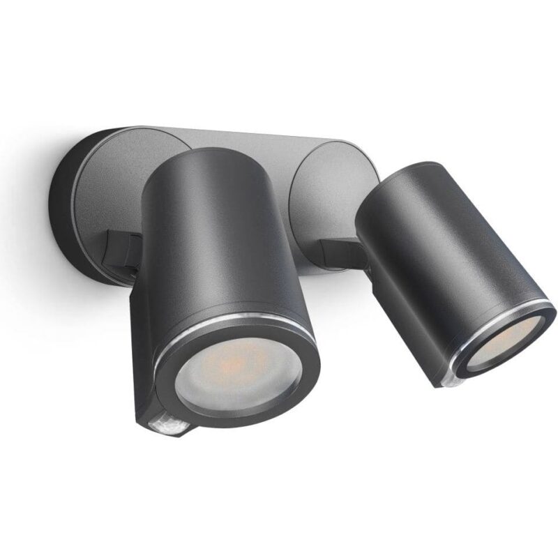 STEINEL Steinel buitenspot DUO sensor antraciet GU10 7