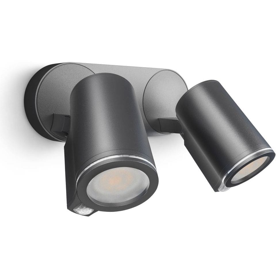 STEINEL Steinel buitenspot DUO sensor antraciet GU10 7
