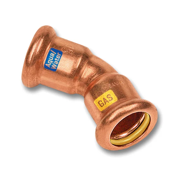 Sanha Persbocht koper 35mm FF 45° gas / (drink)water Sanha HydroGas 11404135