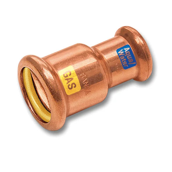 Sanha Persverloopmof koper 42x35mm FF gas / (drink)water Sanha HydroGas 1142404235