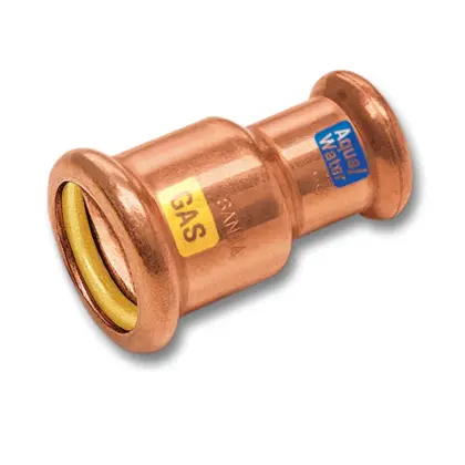 Sanha Persverloopmof koper 54x42mm FF gas / (drink)water Sanha HydroGas 1142405442