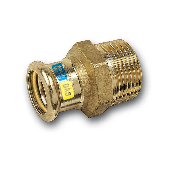 Sanha Persovergangsstuk brons 28mm x 1" M gas / (drink)water Sanha HydroGas 115243281