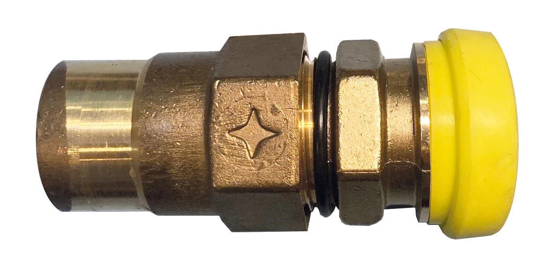 Sanutal PLT-overgangskoppeling messing met conische dichting DN20 x 3/4" F gas Sanutal Flexikit PLT CLAP 15.1196668