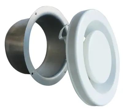 Sanutal air Afvoerventiel Sanutal air EFF Ø80mm rond wit 99.AVL080
