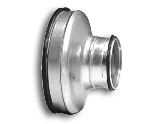 Sanutal air Verloop rond luchtkanaal Sanutal air 125/80mm staal rond luchtkanaal 99.RCD125.080