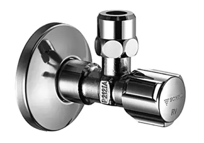 Schell SCHELL 052760699 HOEKSTOPKRAAN 1/2M 10 CHR dubbele terugslagklep