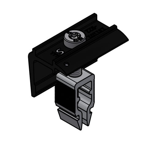 Schletter Eindklem Classic Wide V zwart geanodiseerd 30-40mm 131101-922