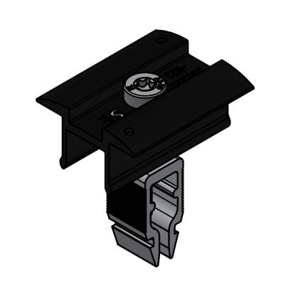 Schletter Middenklem Classic Wide zwart geanodiseerd 30-40mm 131121-921