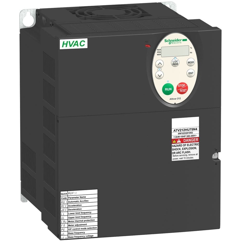 Schneider Automation Frequentieregelaar ATV212 11kW 3~380-480V EMC IP20 met grafisch display ATV212HD11N4