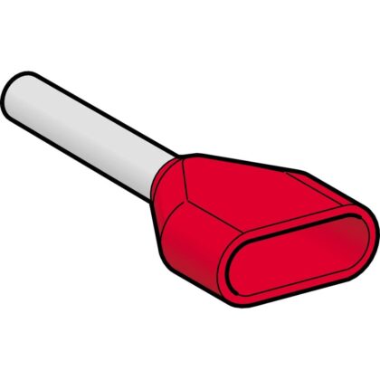Schneider Automation dubbel aangegoten draadhulsje - formaat middellang - 1 mm² - rood AZ5DE010