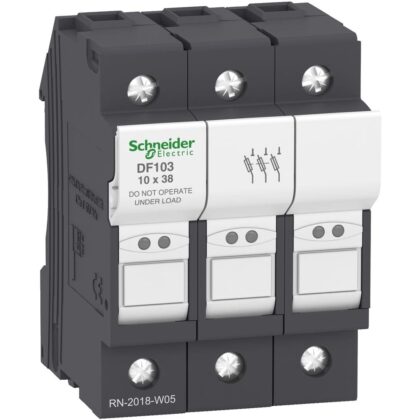 Schneider Automation Fuse holder 3p 32a for fuse 10 DF103