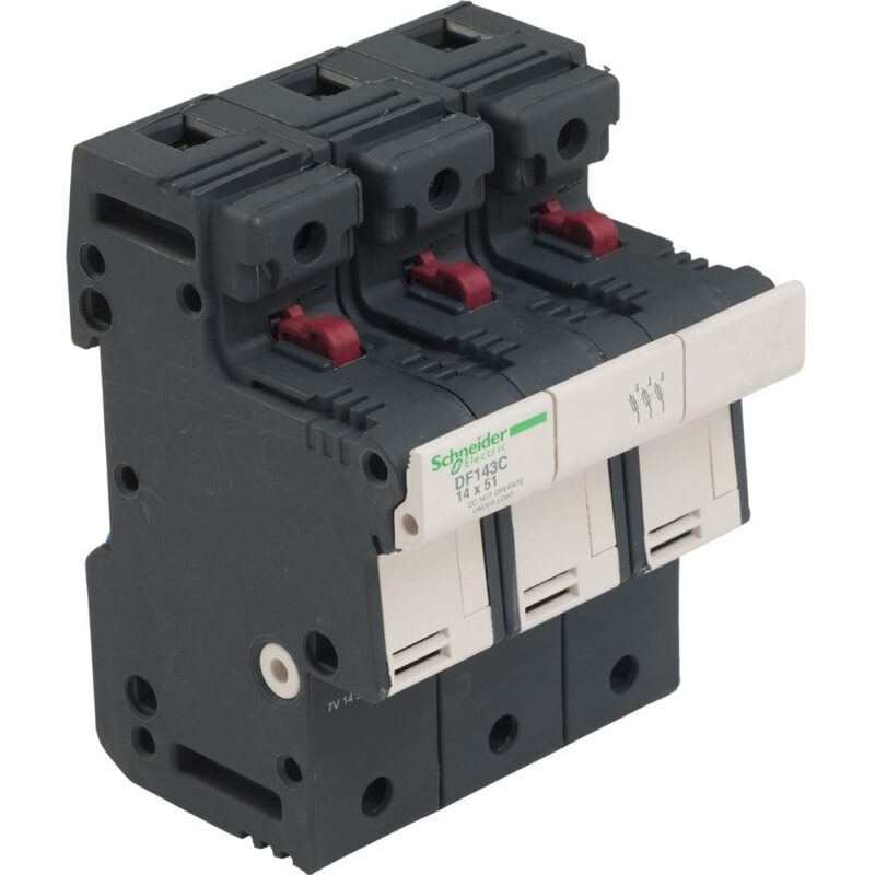 Schneider Automation Zekeringhouder 3p 50a voor zekering 14x51mm DF143C