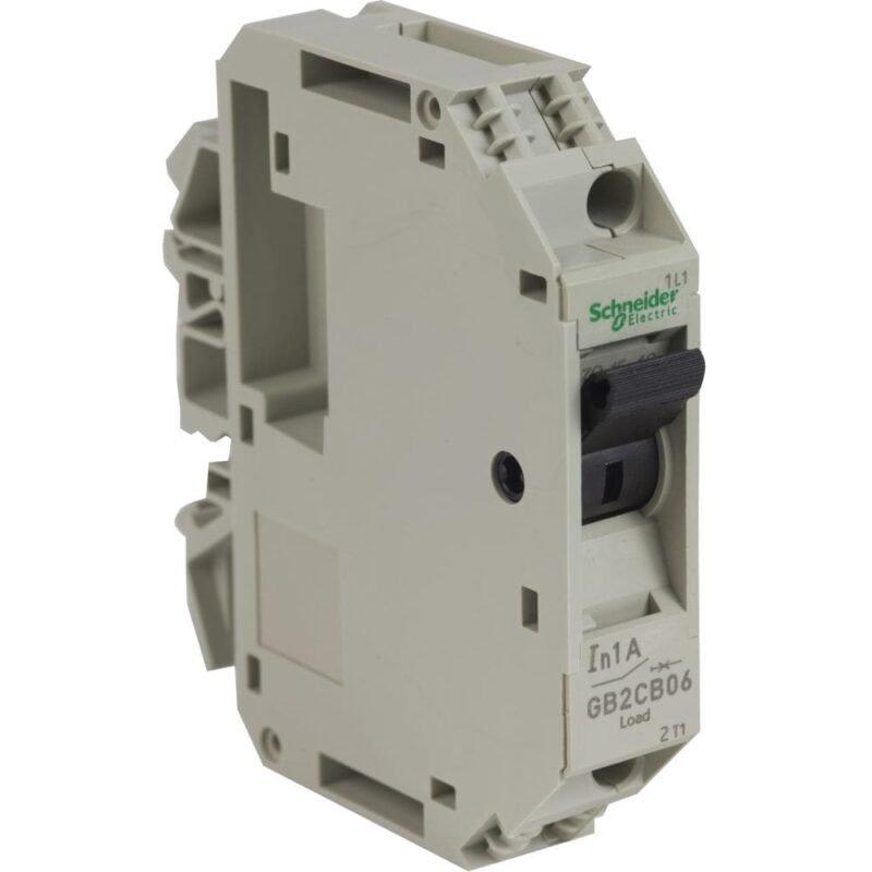 Schneider Automation Vermogenschakelaar voor stuurkring - GB2-CB - 1A - 1P - 1d GB2CB06