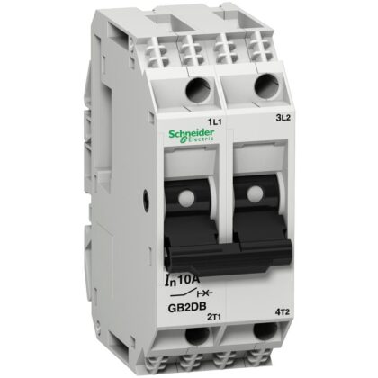 Schneider Automation Vermogenschakelaar voor stuurkring - GB2-DB - 10A - 2P - 2d GB2DB16
