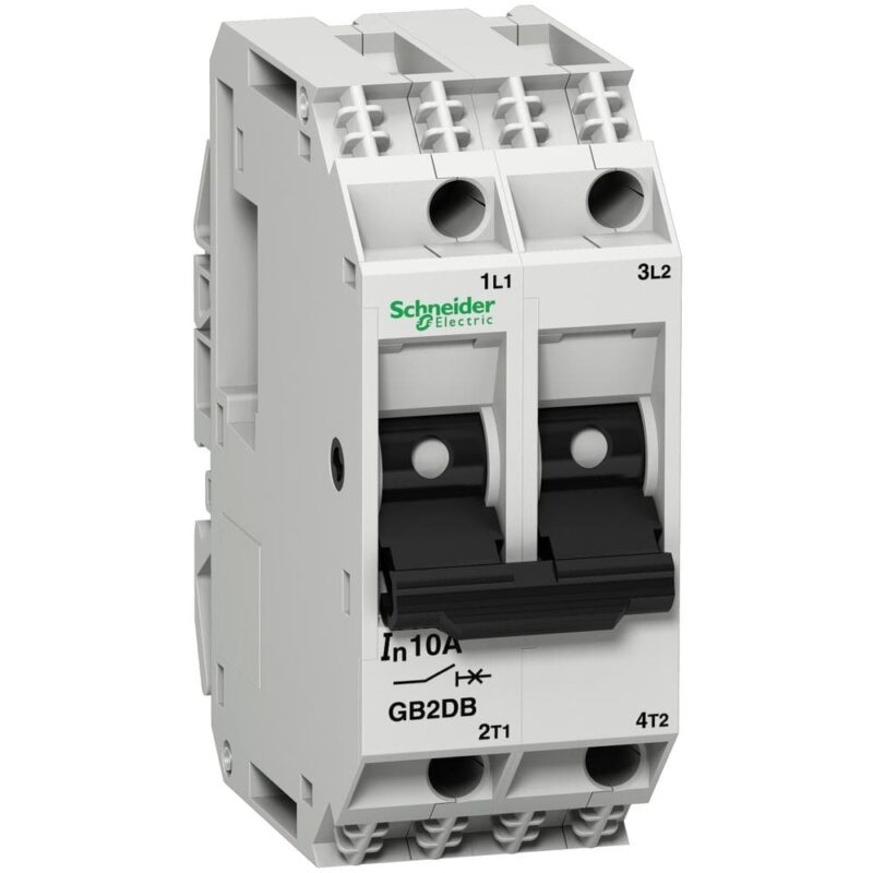 Schneider Automation Vermogenschakelaar voor stuurkring - GB2-DB - 10A - 2P - 2d GB2DB16