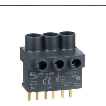 Schneider Automation klemmenblok - voor voeding van een of meer 3P GV2-rails van bovenaf GV1G09
