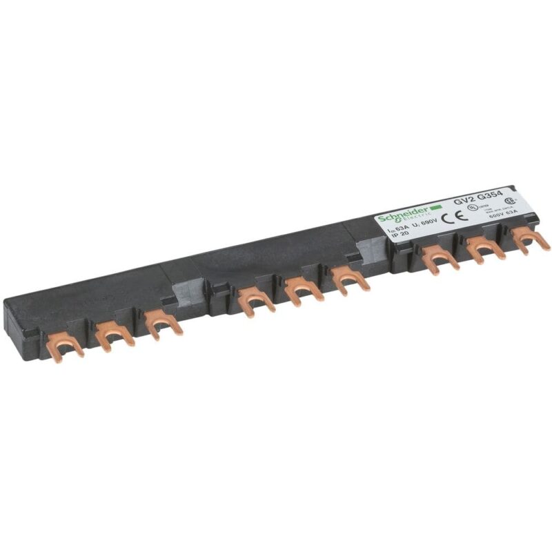 Schneider Automation 3P rail - 63 A - 3 aftakkingen - 54 mm afstand GV2G354