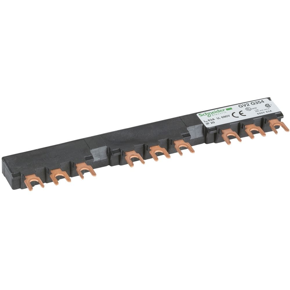 Schneider Automation 3P rail - 63 A - 3 aftakkingen - 54 mm afstand GV2G354