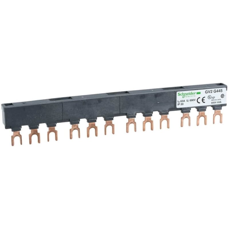 Schneider Automation 3P rail - 63 A - 4 aftakkingen - 45 mm afstand GV2G445
