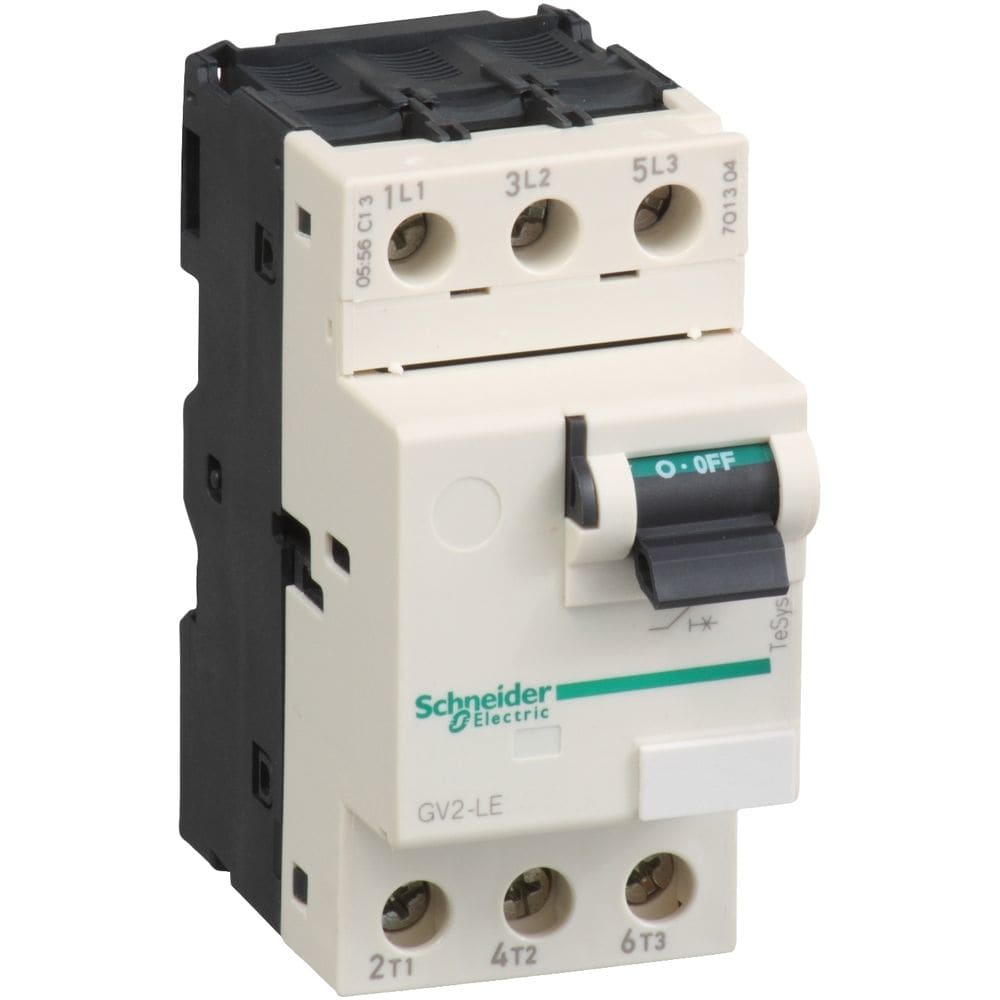 Schneider Automation motorbeveiligingsschakelaar GV2-LE - 18 A - 3P 3d - magnetisch GV2LE20