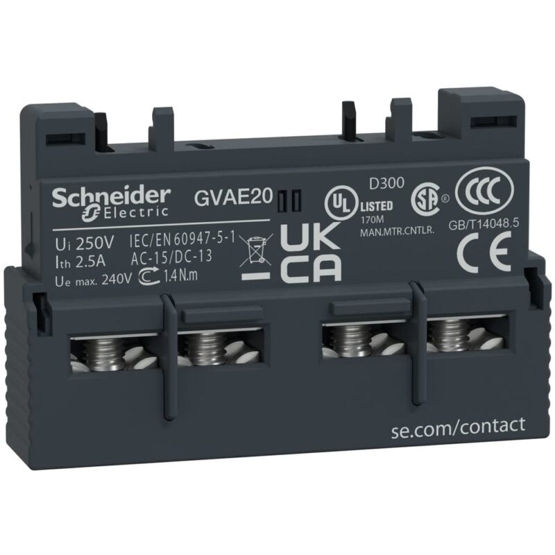 Schneider Automation hulpcontact - 2 NO GVAE20
