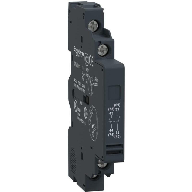 Schneider Automation Hulpcontact 1NO+1NC | Accessoires GV2 Motorbeveiligingsschakelaar GVAN11