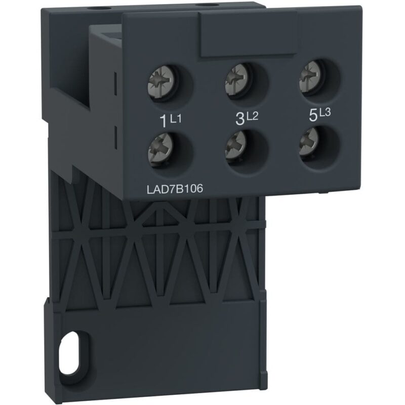 Schneider Automation klemmenblok 35 mm rail of schroefbevestiging - voor LRD 01..35 en LR3 D01..D35 LAD7B106