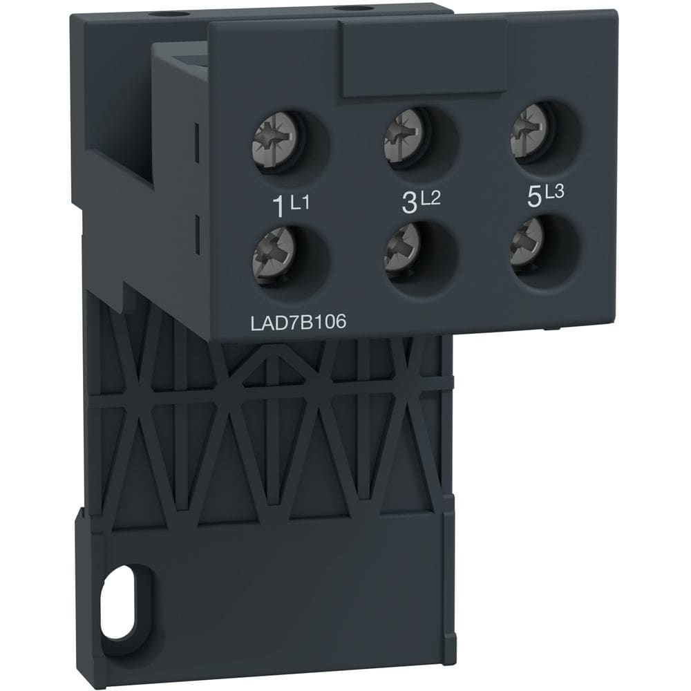 Schneider Automation klemmenblok 35 mm rail of schroefbevestiging - voor LRD 01..35 en LR3 D01..D35 LAD7B106