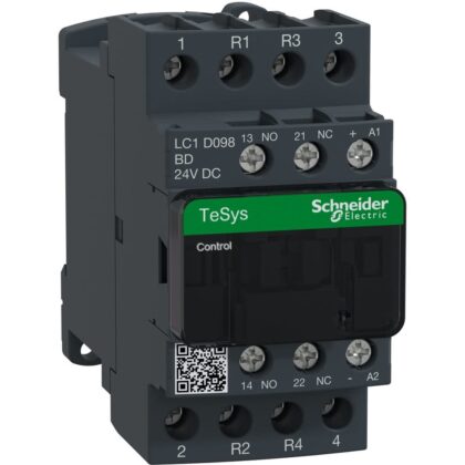 Schneider Automation Contactor 20A AC-1 - 4P (2NO + 2NC) 1NO 1NC - 24V DC LC1D098BD